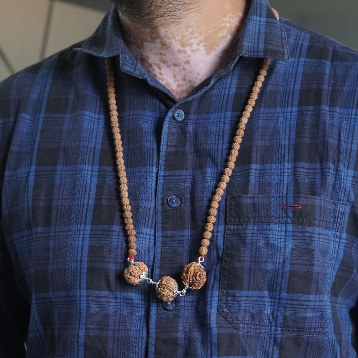 Dhan Sampatti Kawach Mala with 6 & 7 Rudraksha