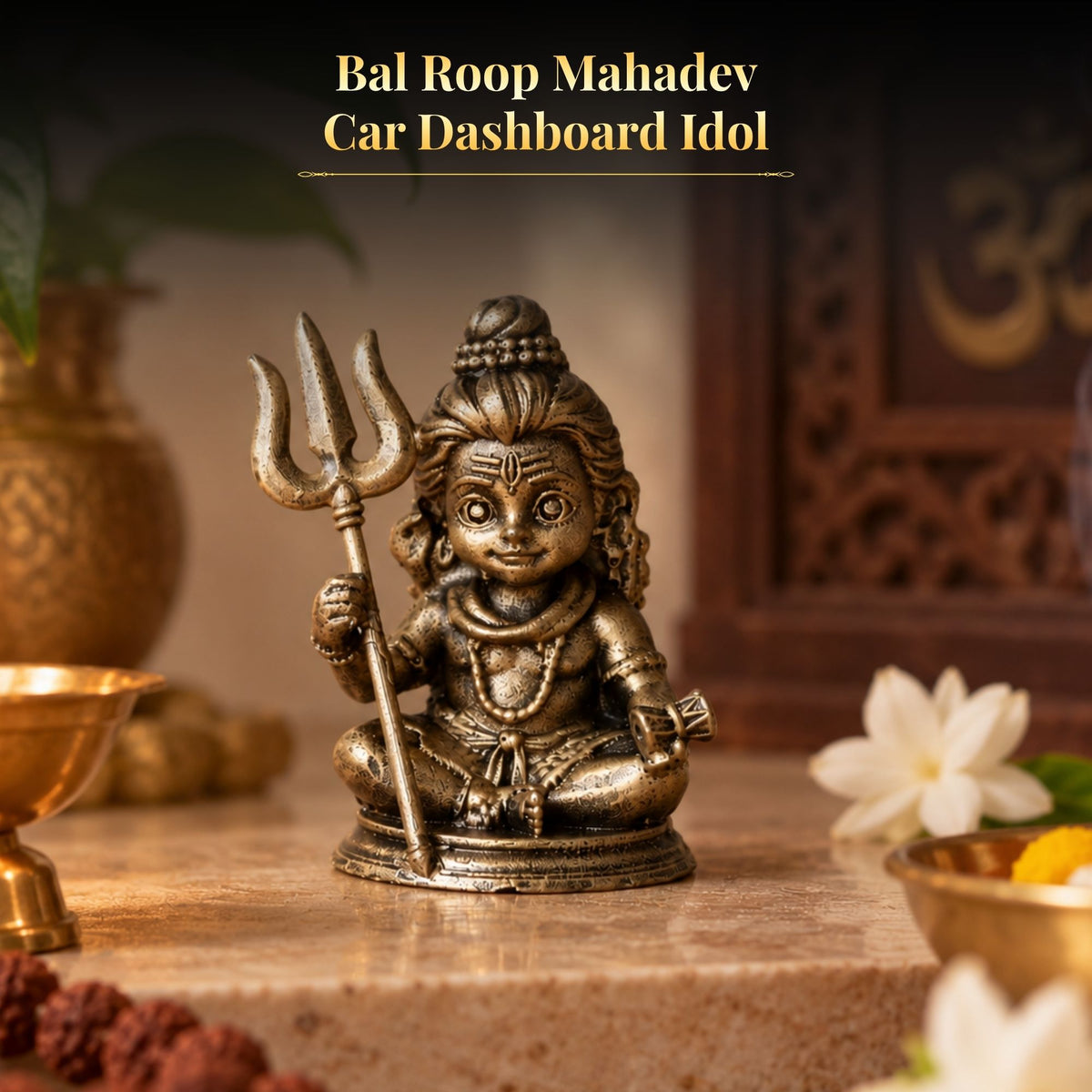 Bal Roop Mahadev Car Dashboard Idol