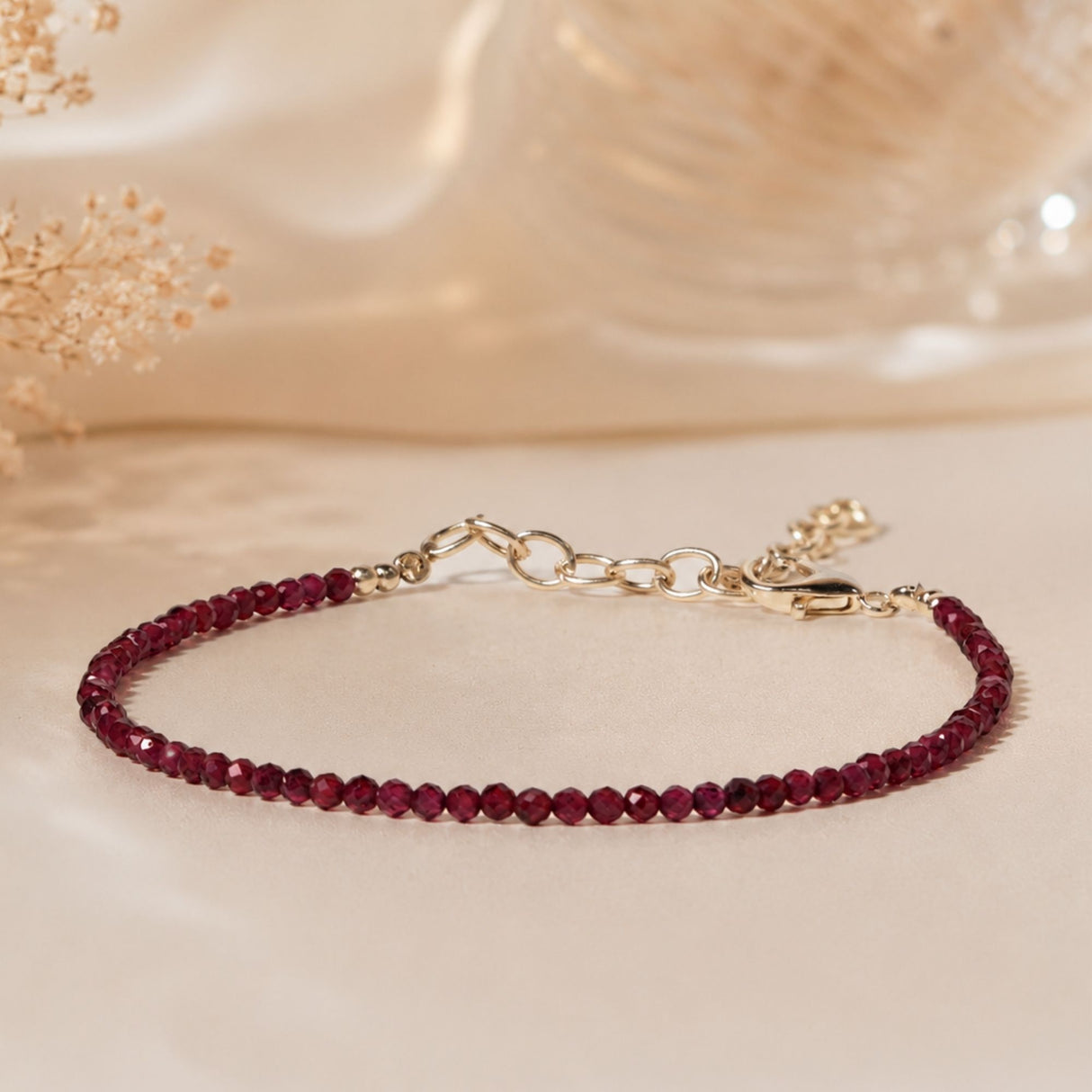 Red Garnet Anklet