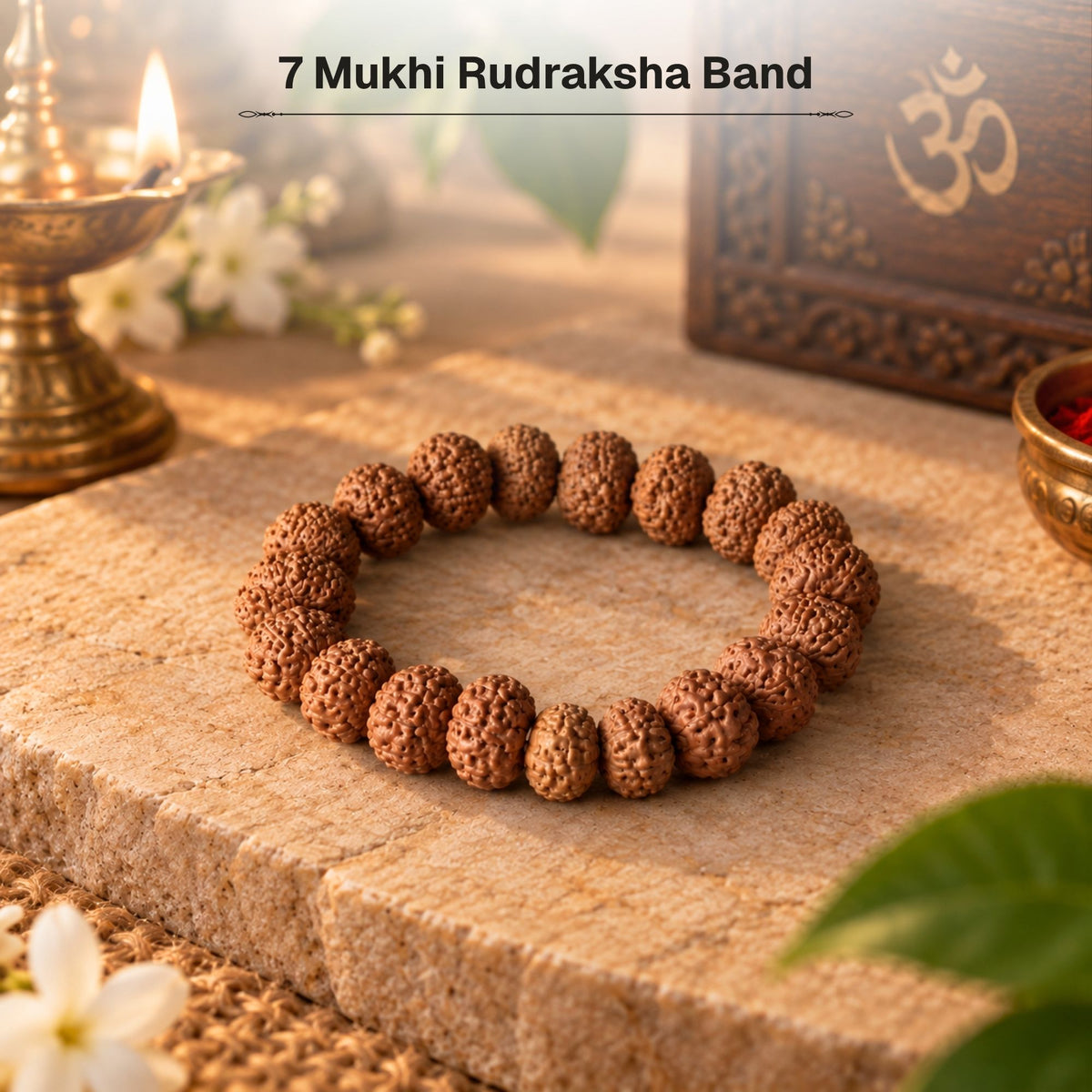 7 Mukhi Rudraksha Band