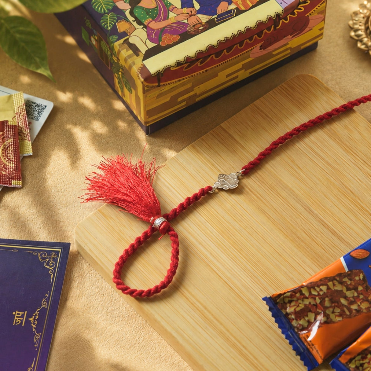 925 Silver Ganesh Rakhi Box