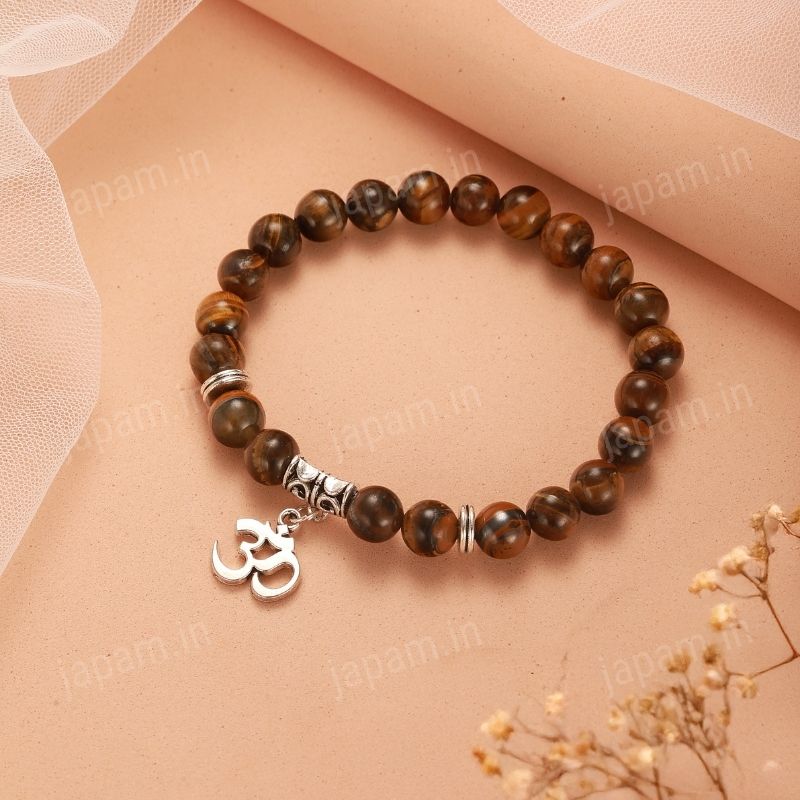Natural Tiger Eye Om Band