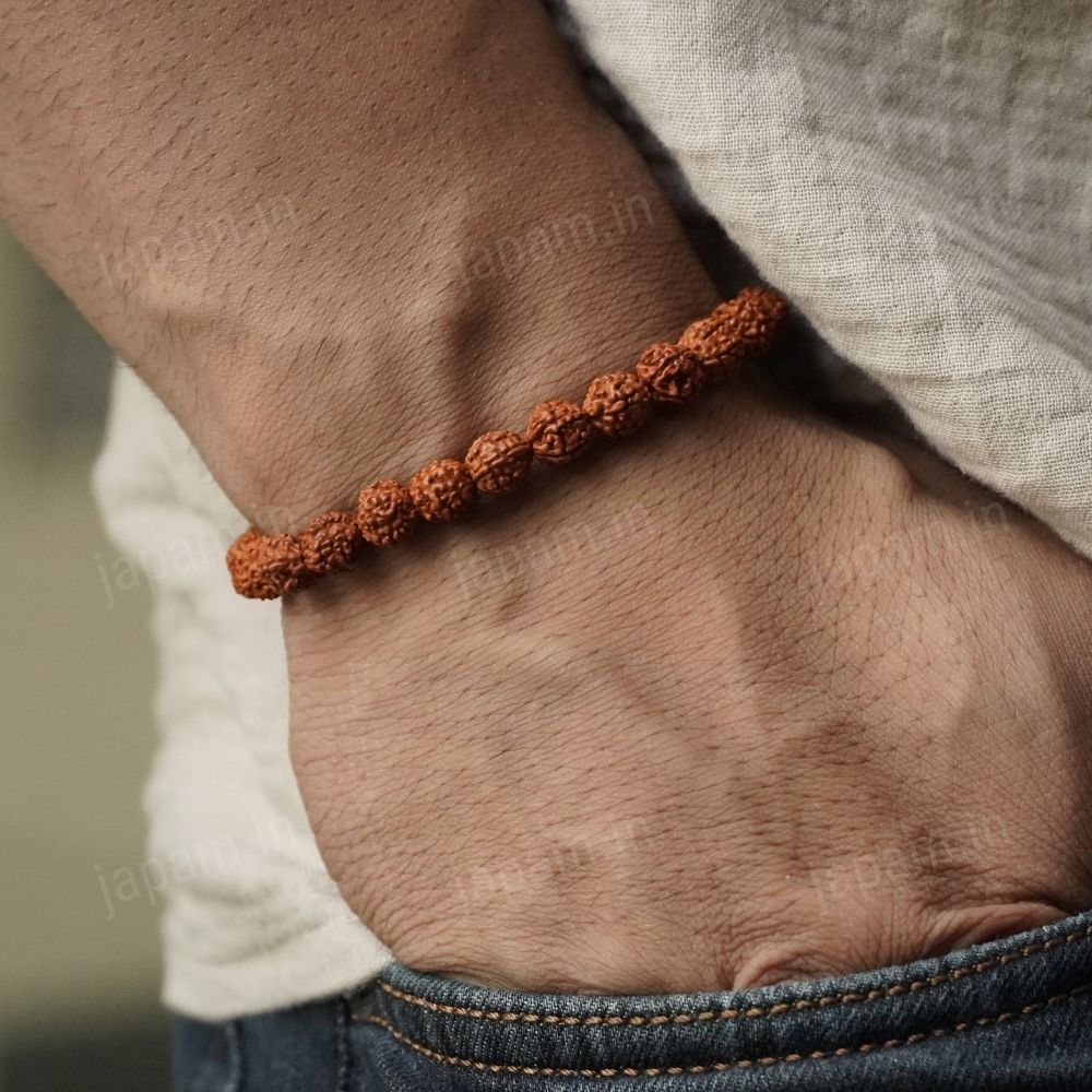 Authentic 5 Mukhi Rudraksha Tie Up Band