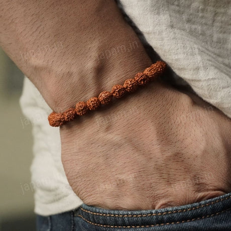Authentic 5 Mukhi Rudraksha Tie Up Band