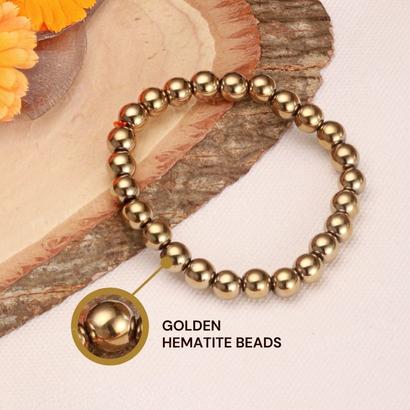 Golden Hematite Prosperity Band