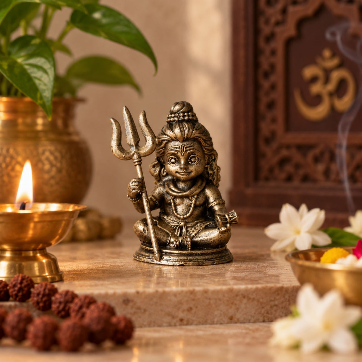 Bal Roop Mahadev Car Dashboard Idol