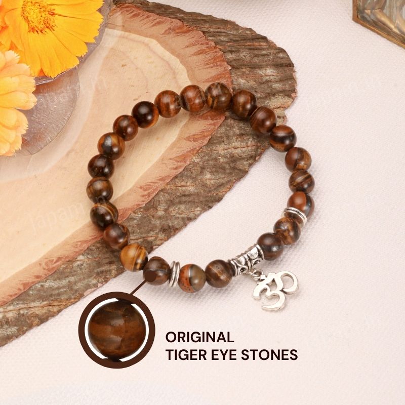 Natural Tiger Eye Om Band