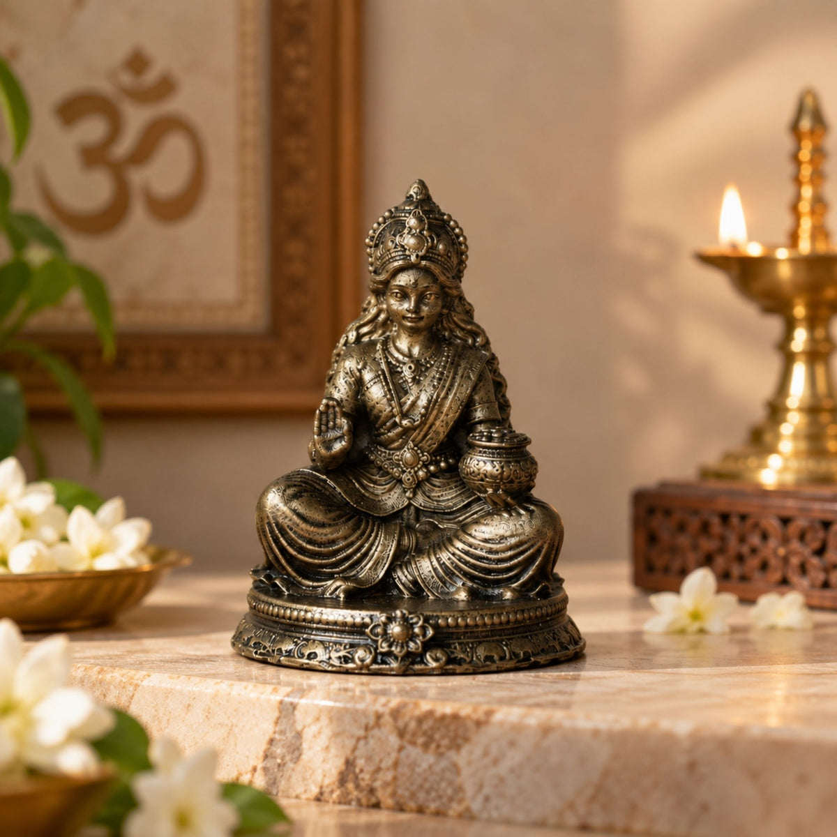 Shree Lakshmi Maa Car Dashboard Idol