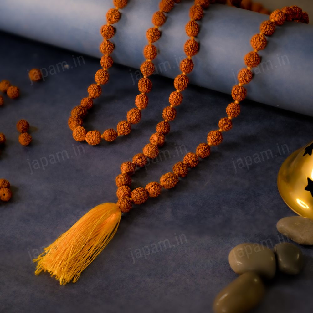 Brown Rudraksha Mala - 108+1 Beads
