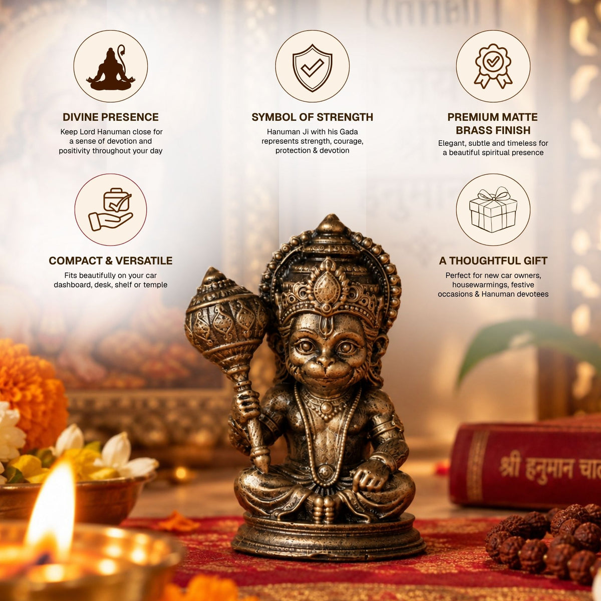 Bal Hanuman Car Dashboard Idol