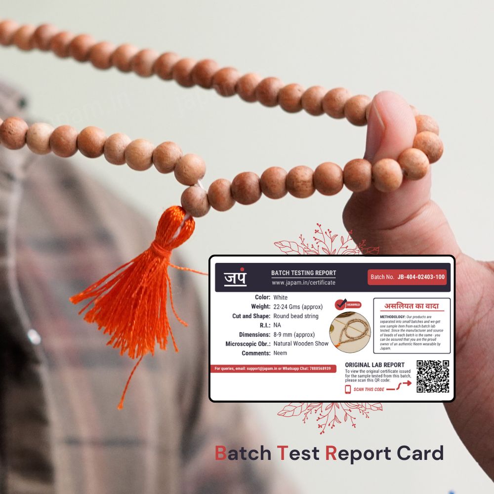 Divine Neem Jaap Mala - 108+1 Beads