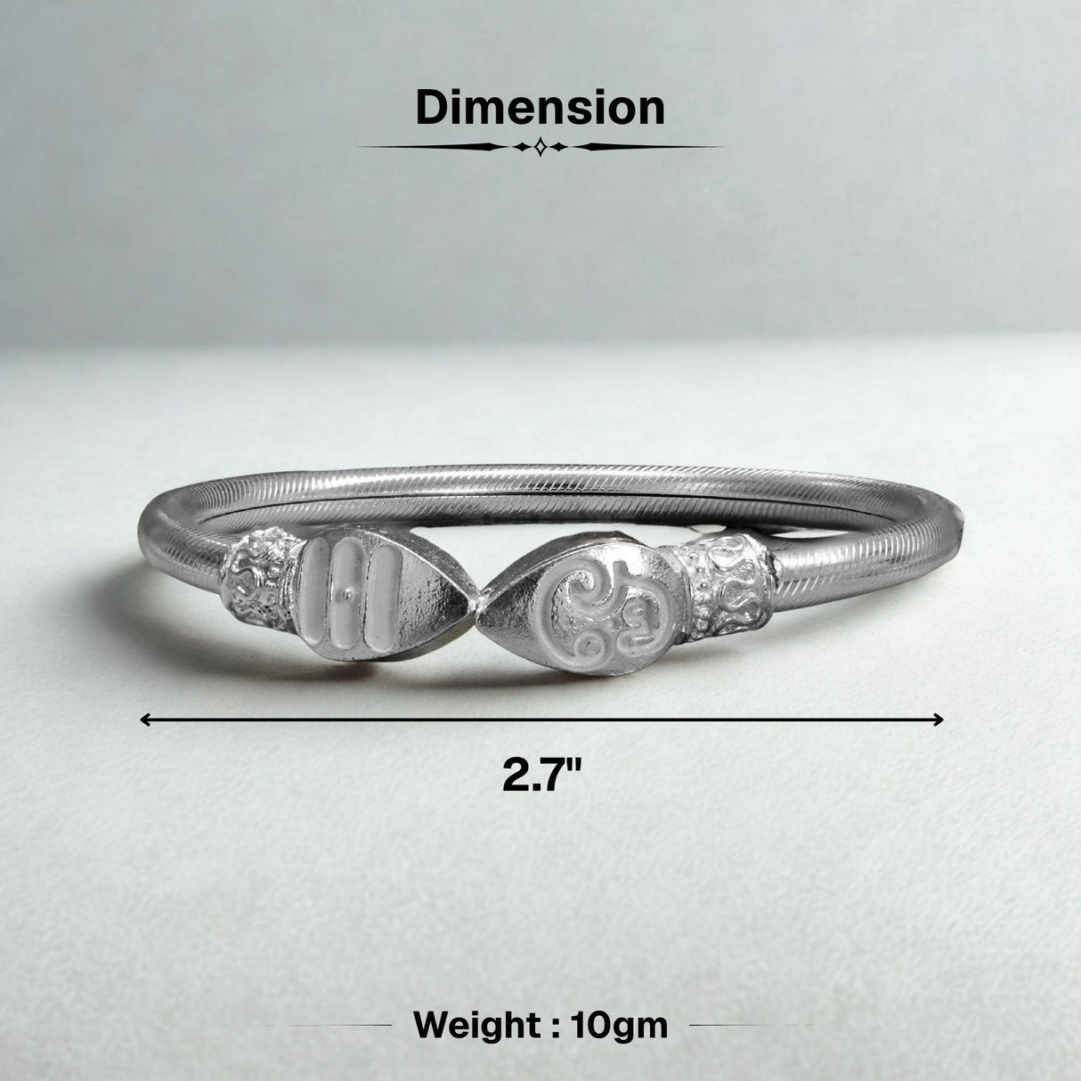 Silver Plated Vel Kada