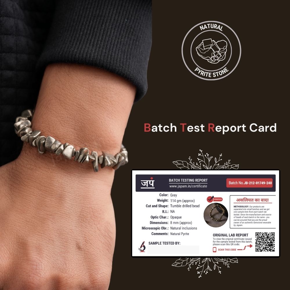 Pyrite Stone Splash Bracelet