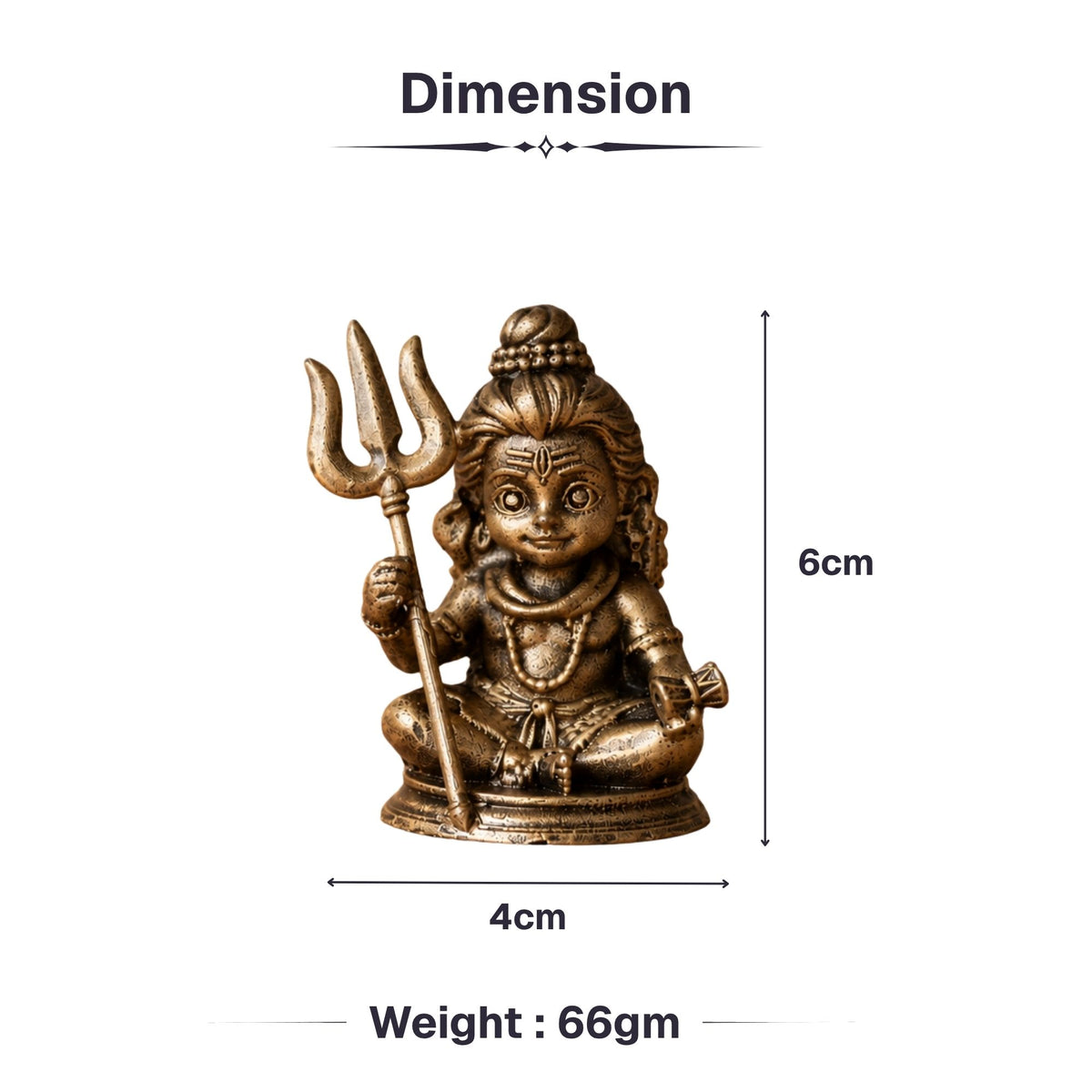 Bal Roop Mahadev Car Dashboard Idol