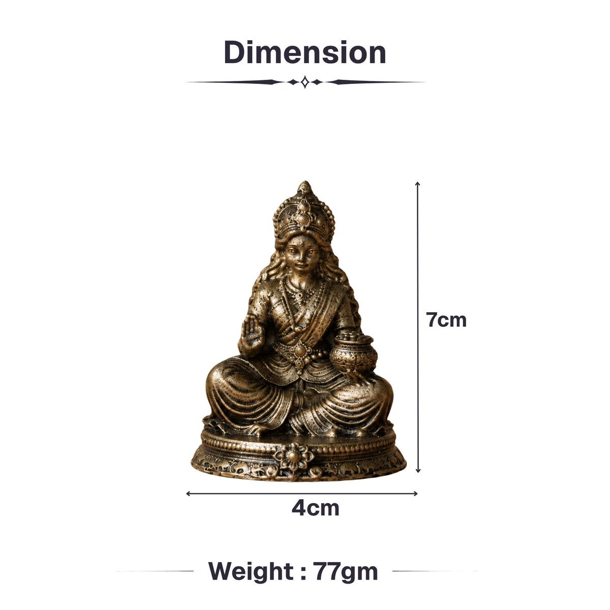 Shree Lakshmi Maa Car Dashboard Idol