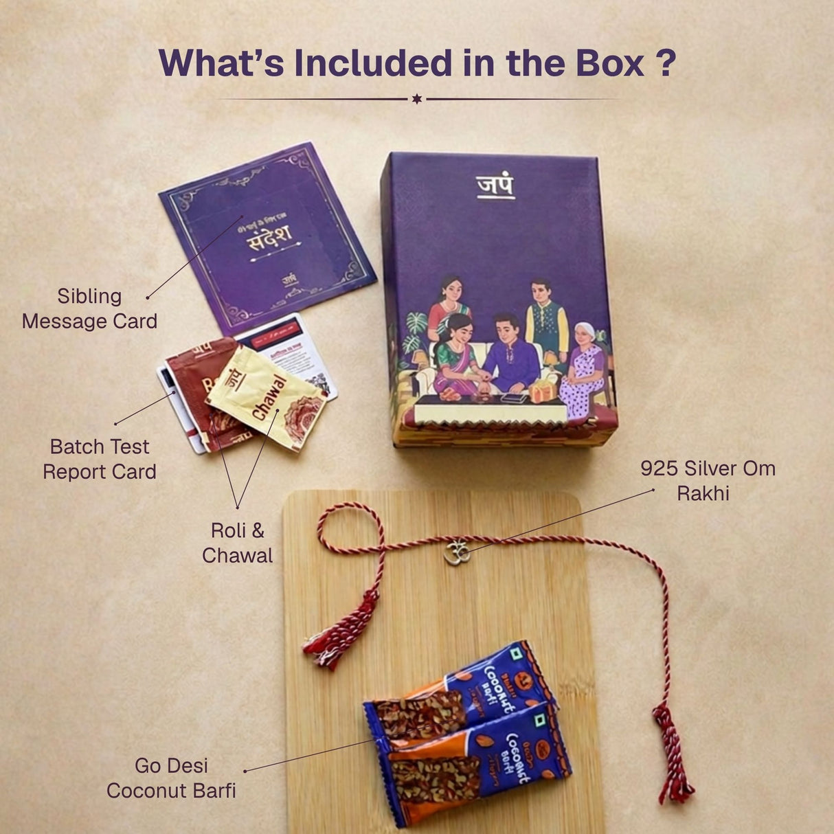 925 Silver Om Rakhi Box
