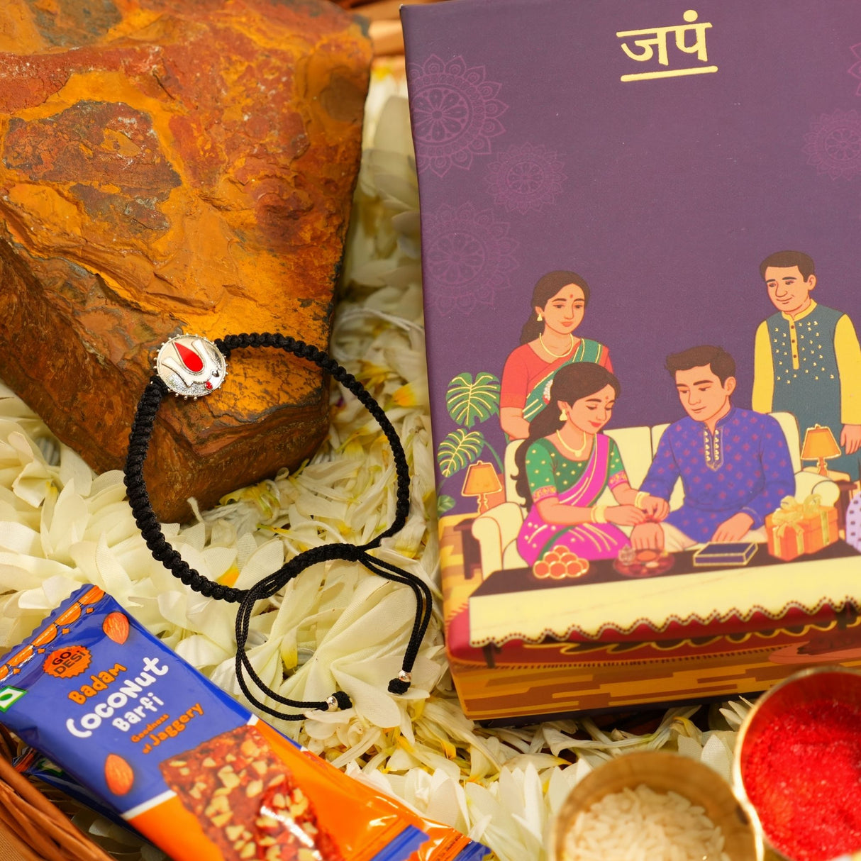 Tirupati Bala Ji Tilak Meenakari Rakhi Box