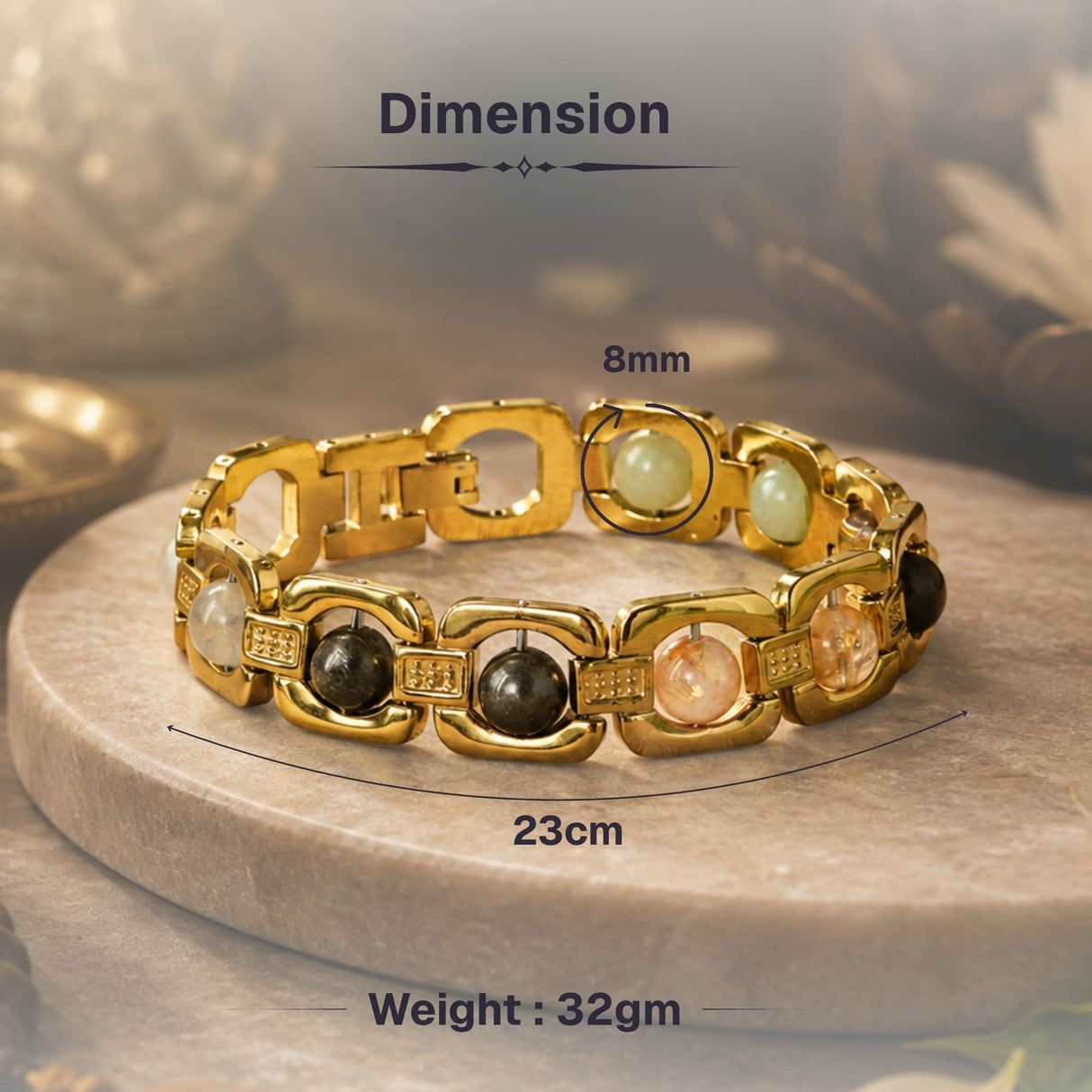 Gold Plated Essential Dhanlabh Bracelet