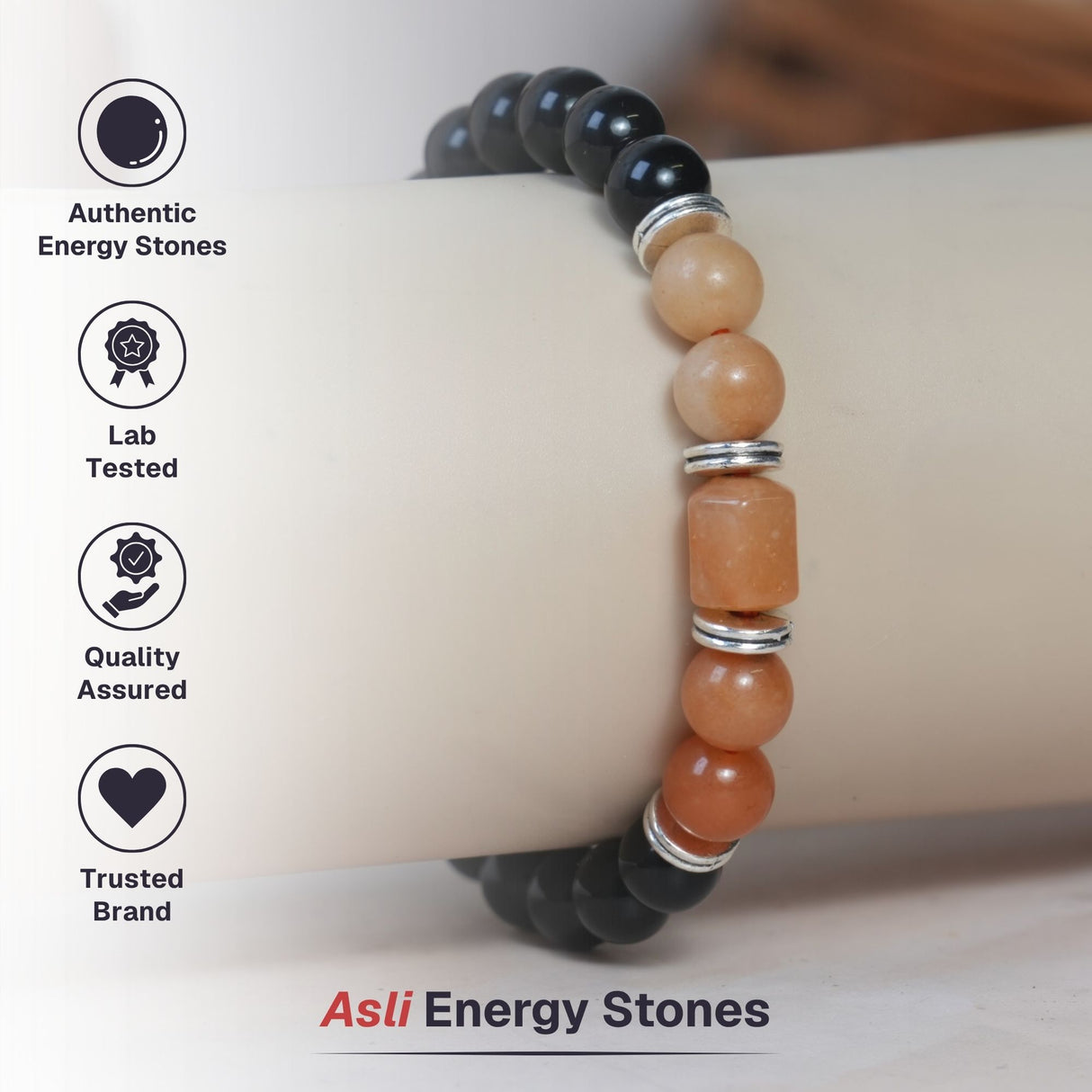 Red Agate Zodiac Band – Scorpio (वृश्चिक राशि)