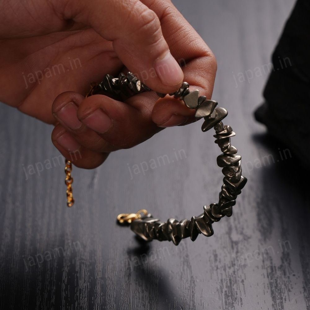 Pyrite Stone Splash Bracelet