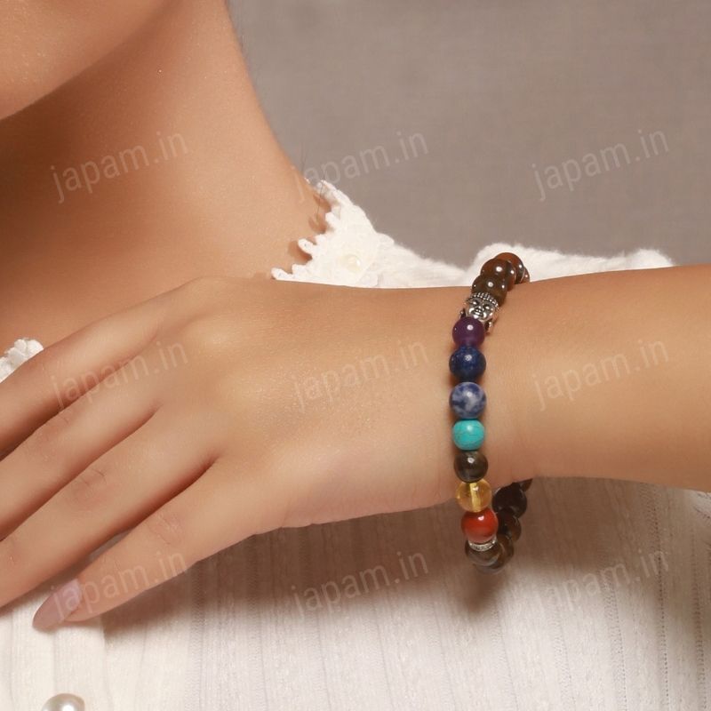 Tiger Eye x Seven Chakra Band - For Fortune & Inner Balance