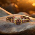 Authentic 7 Mukhi Rudraksha Copper Bracelet