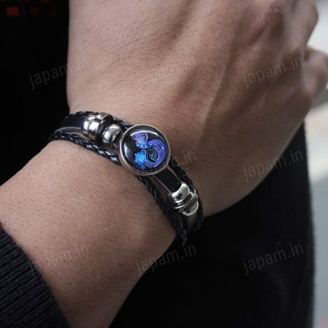 Zodiac Cosmic Leather Bracelet