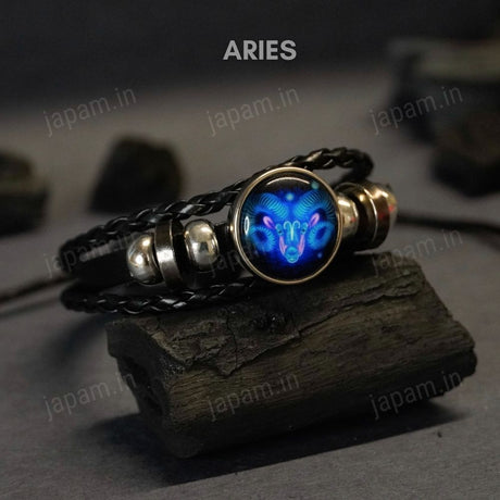 Zodiac Cosmic Leather Bracelet