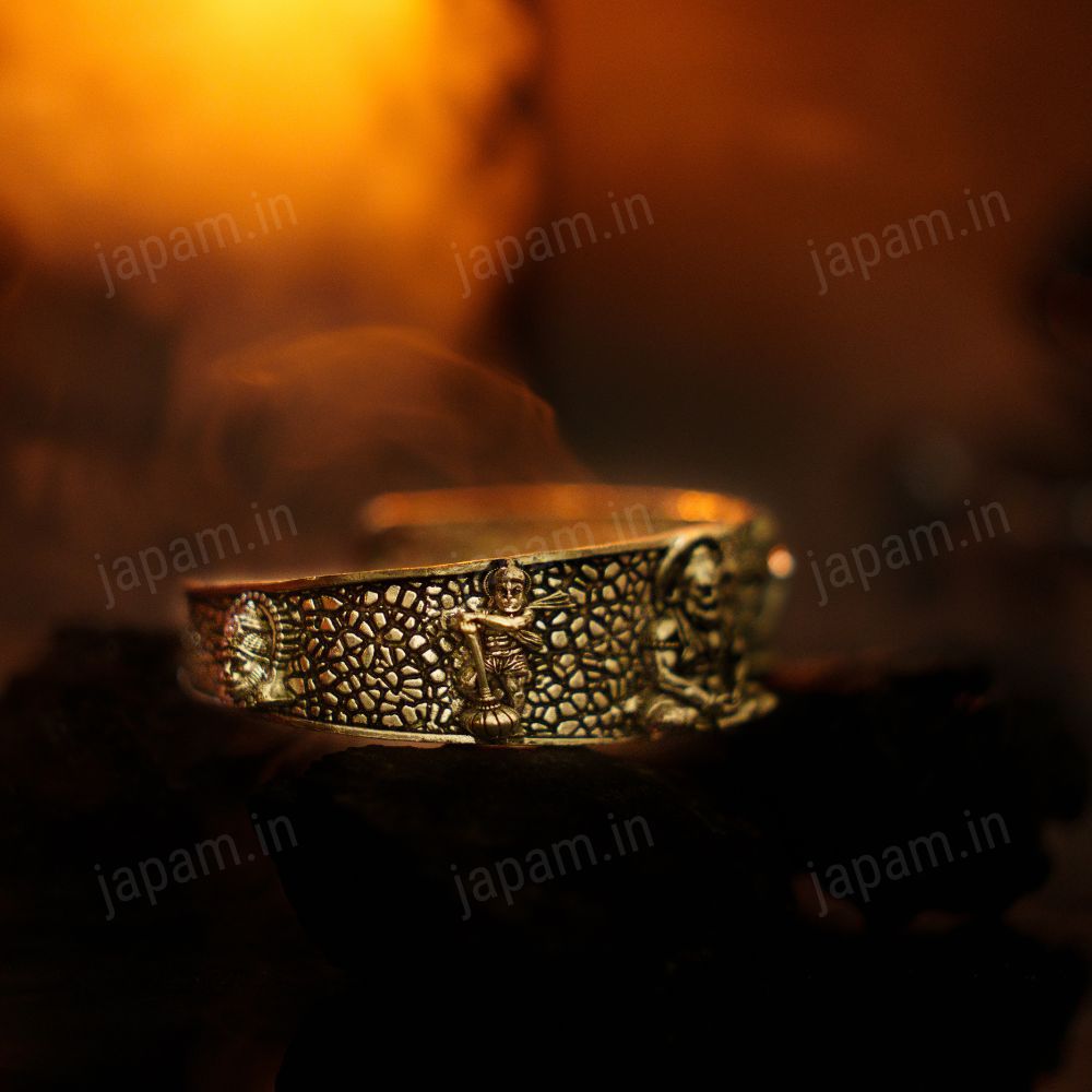 Oxi-Silver Plated Bajrangbali Kada