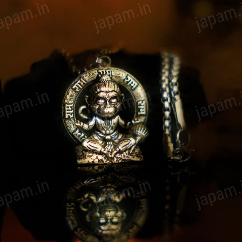 Oxi-Silver Plated Bal Hanuman Necklace