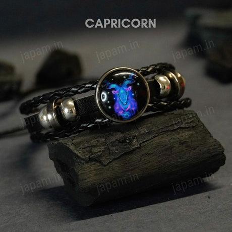 Zodiac Cosmic Leather Bracelet