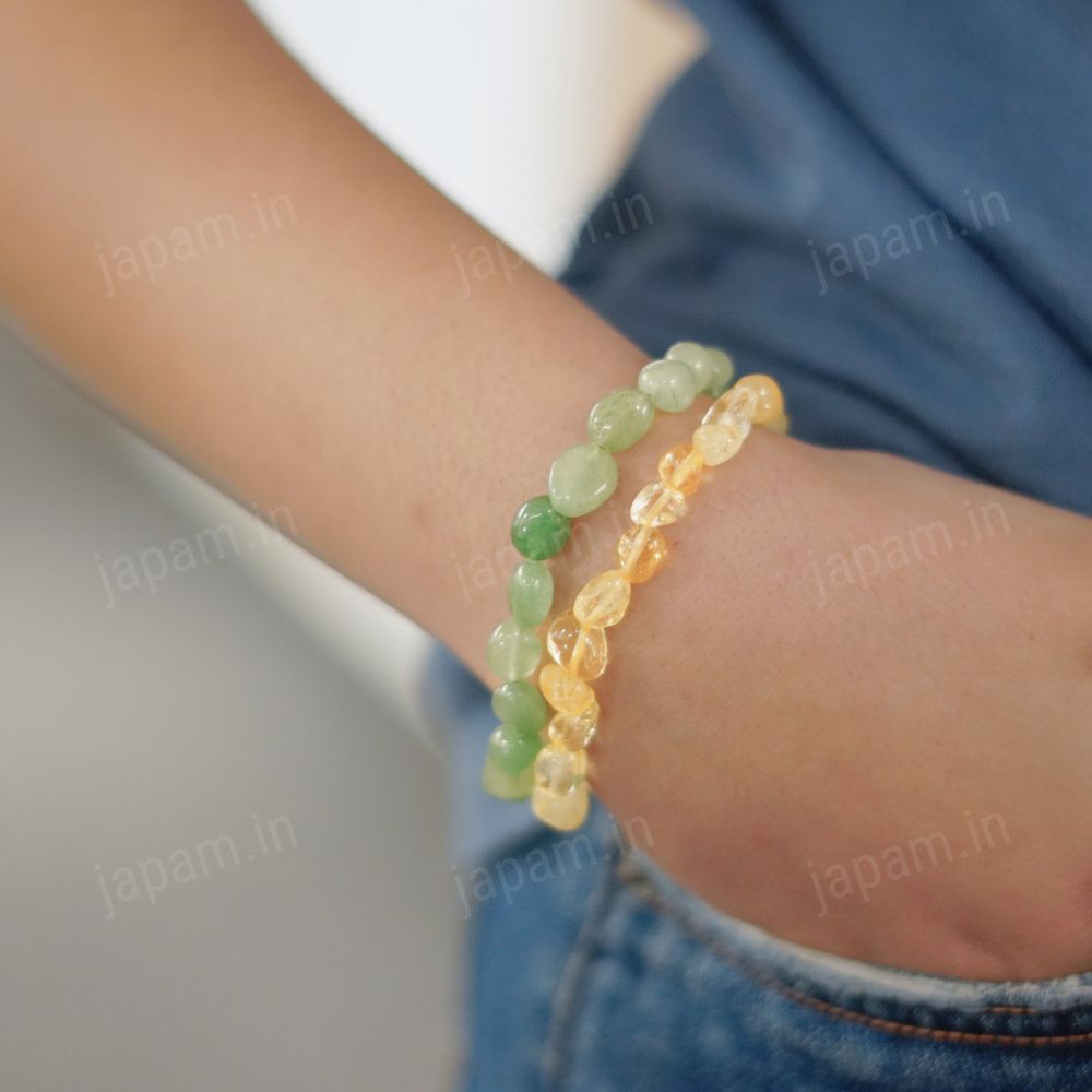 Infinite Luck Combo - Citrine & Aventurine Bands