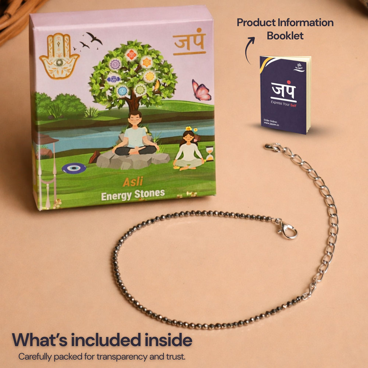 Dhanashree Pyrite Anklet