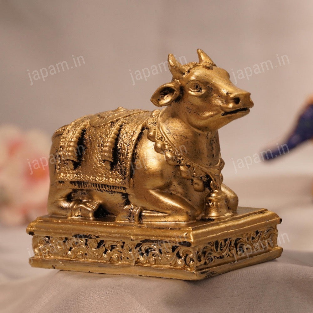 Gold Plated Nandi Ji Idol