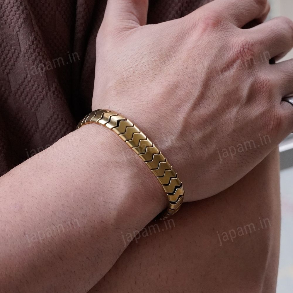 Golden Glow Hematite Band