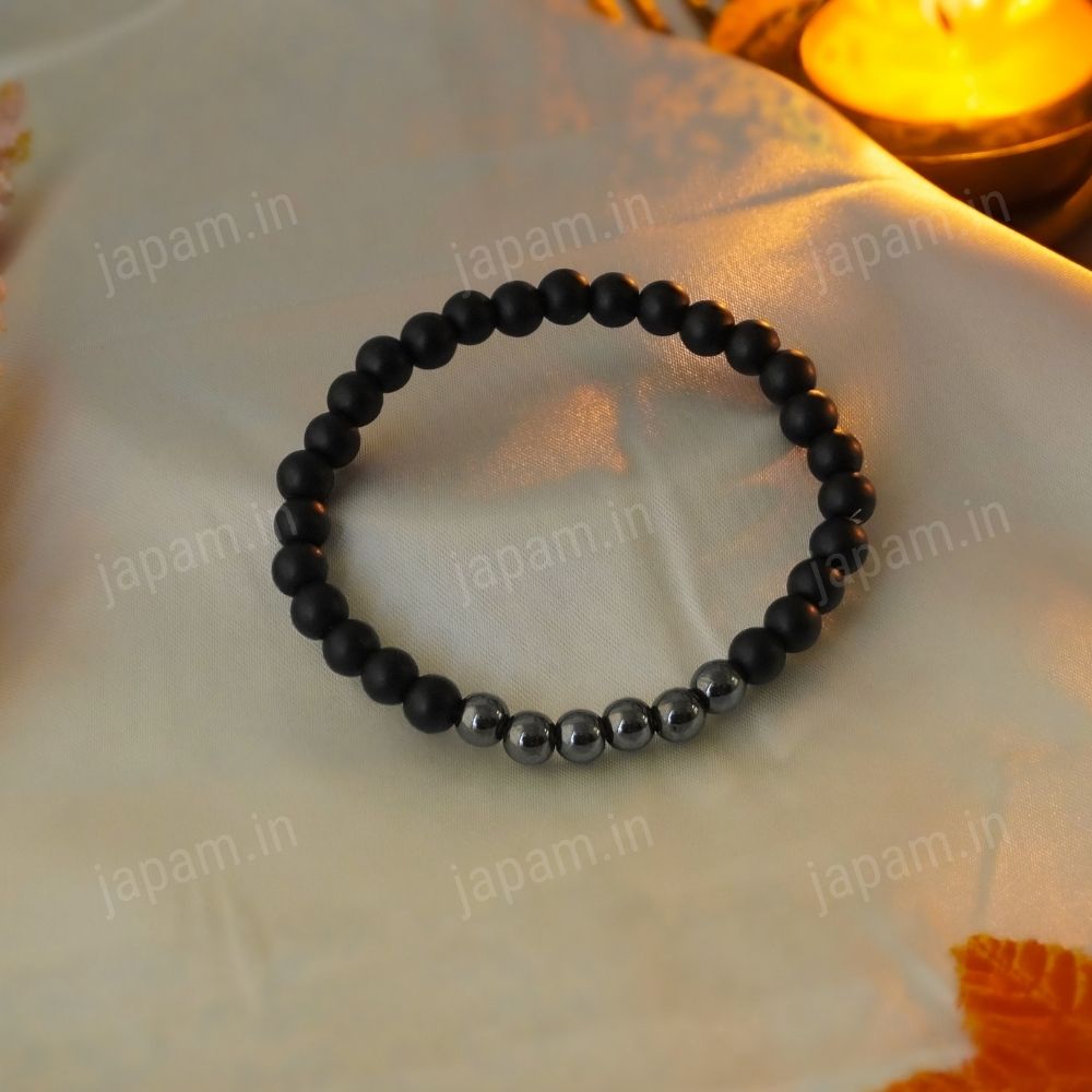 Hematite x Agate Luna Balance Band For Women