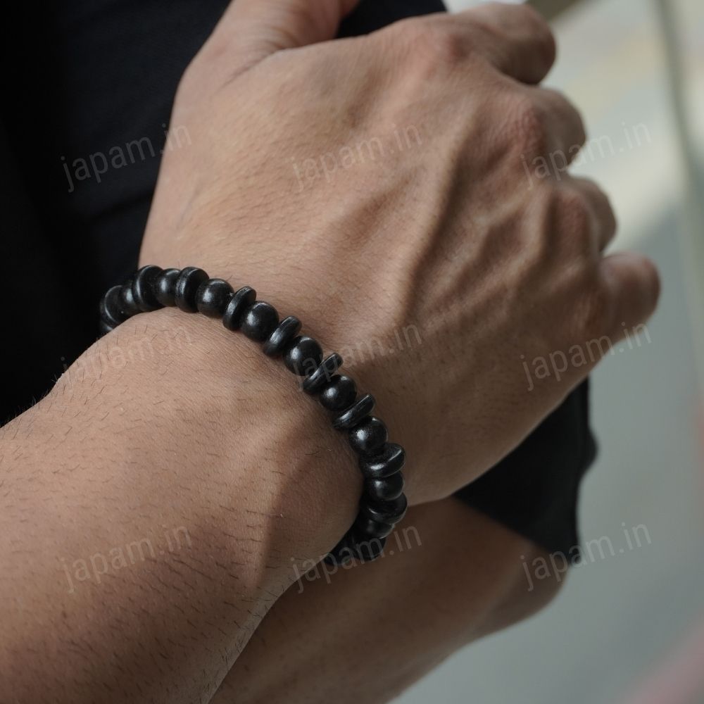Spiritual Shield Karungali Band - Natural Ebony Wood