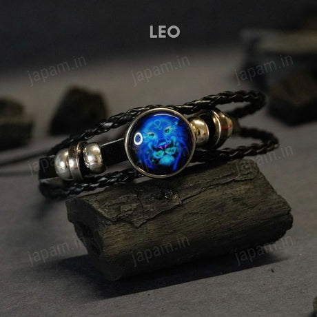 Zodiac Cosmic Leather Bracelet