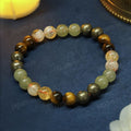 Money Magnet Fusion Band - Pyrite, Tiger Eye, Citrine & Aventurine Beads