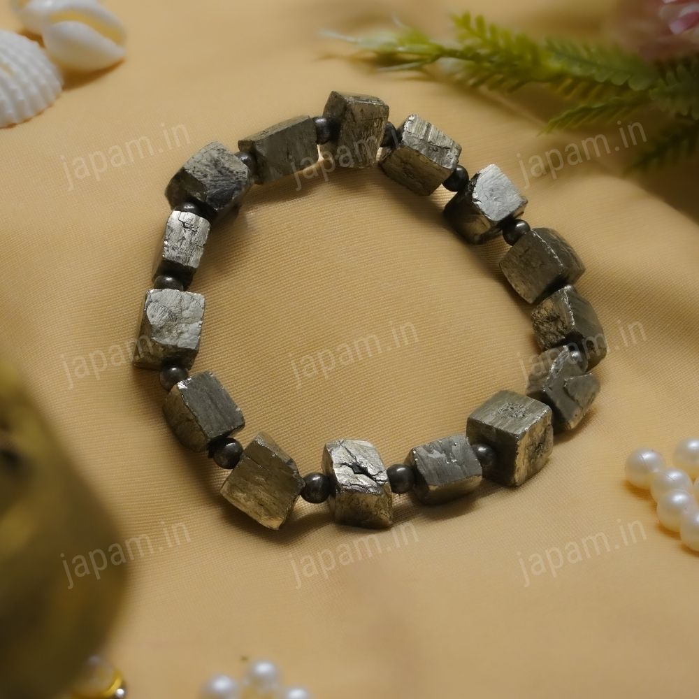 Wealth Magnet Pyrite Band - For Prosperity & Fortune