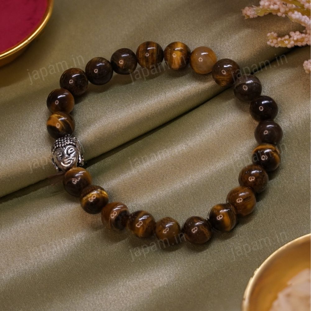 Bold Spirit Tiger Eye Buddha Band