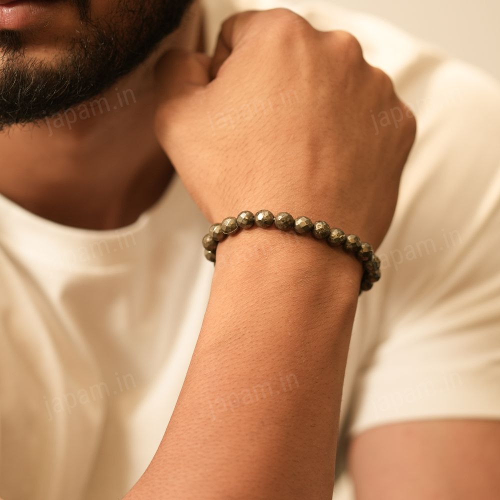 Pyrite Wealth Diamond-Cut Band