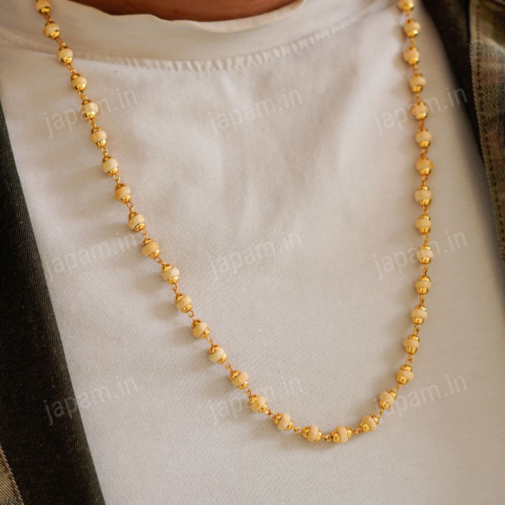 Gold Plated Tulsi Mala