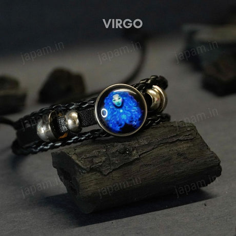 Zodiac Cosmic Leather Bracelet