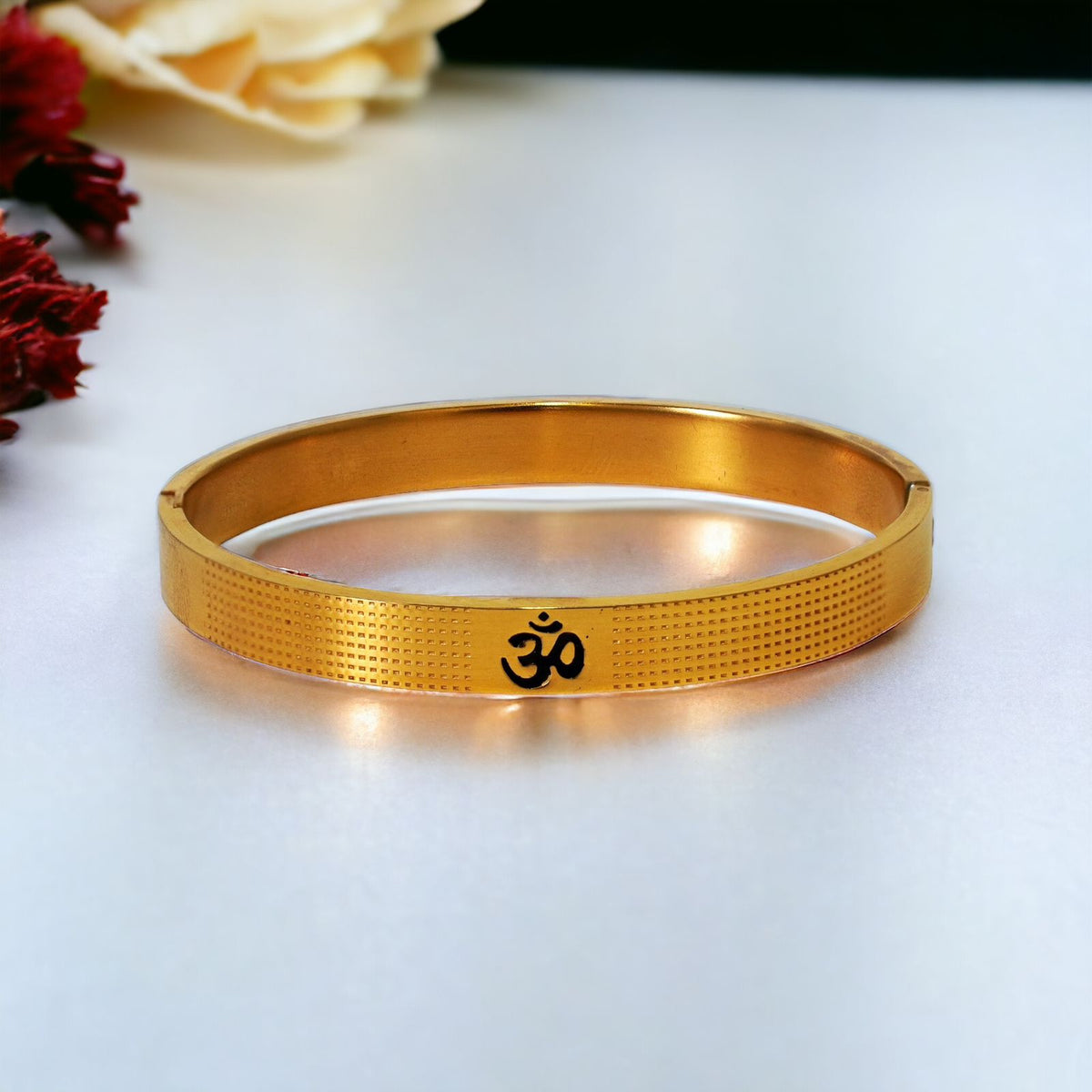 Gold Plated Om Kada – Japam1