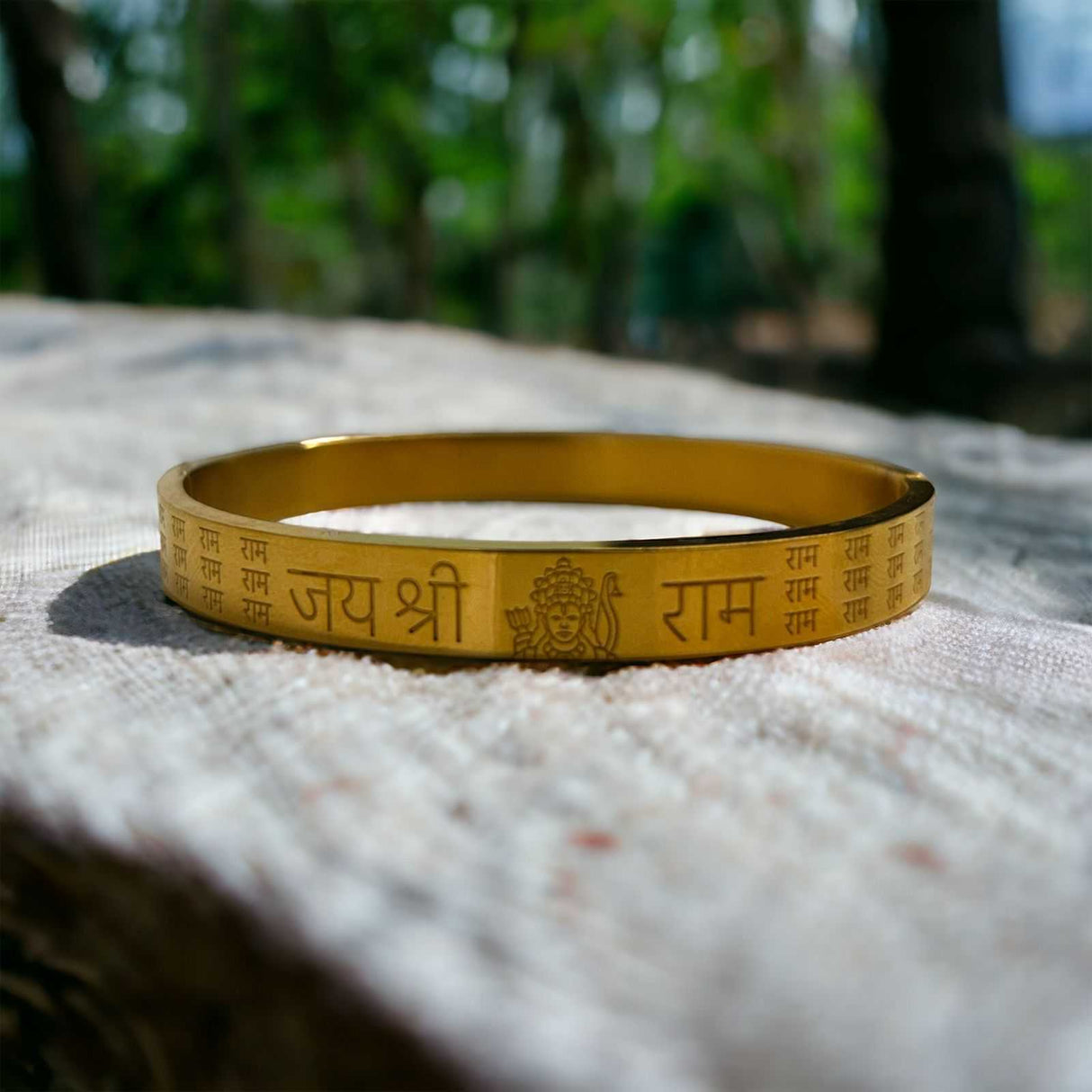 Gold Plated Jai Shree Ram kada