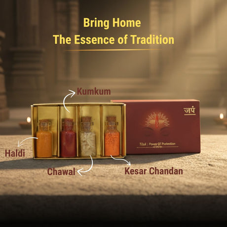 Divya Tilak Set - Kumkum, Haldi, Chandan & Chawal
