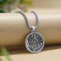 Oxi-Silver Durga Maa Trinayani Necklace
