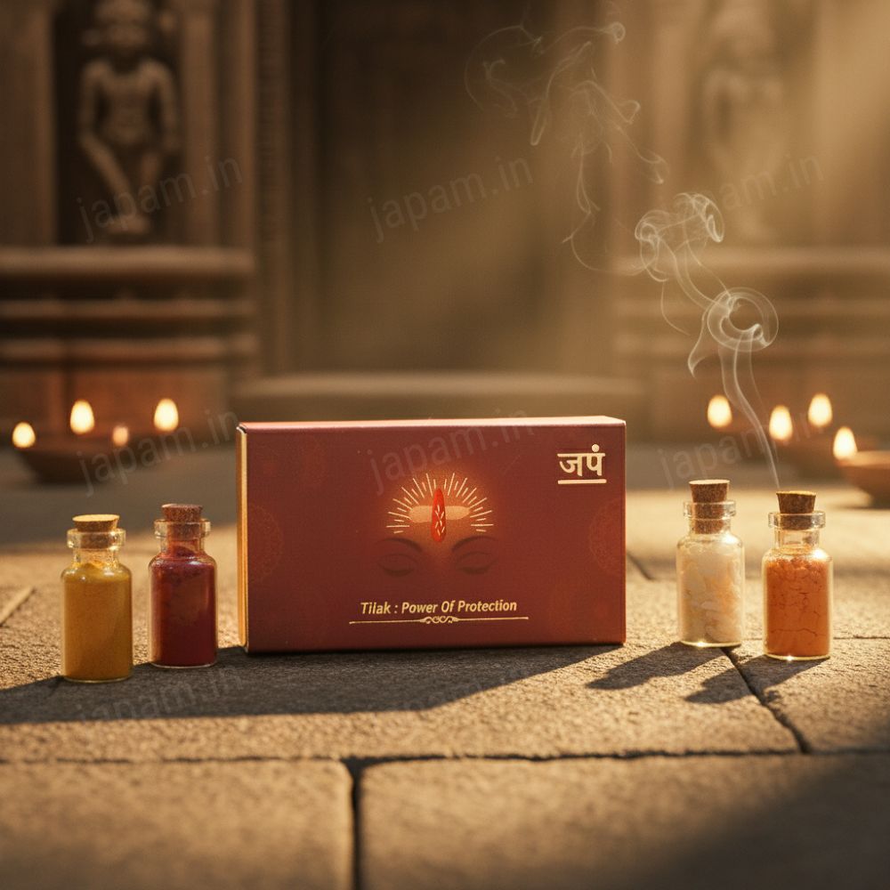 Divya Tilak Set - Kumkum, Haldi, Chandan & Chawal