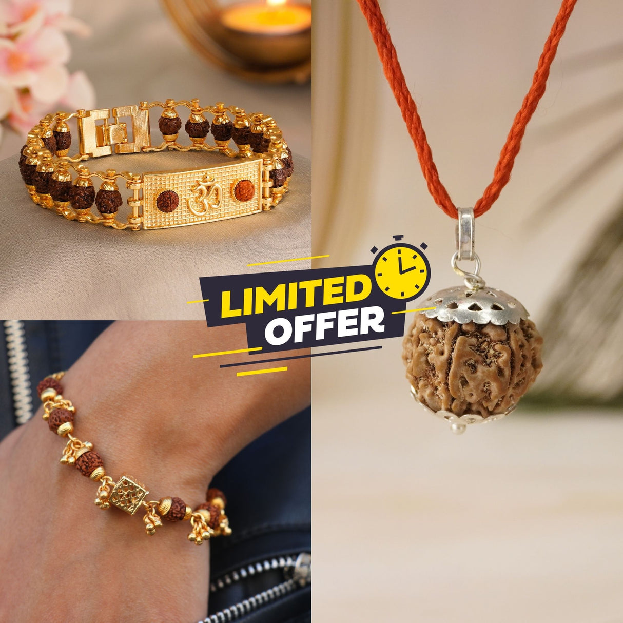 Rudraksha Strength Trio Combo